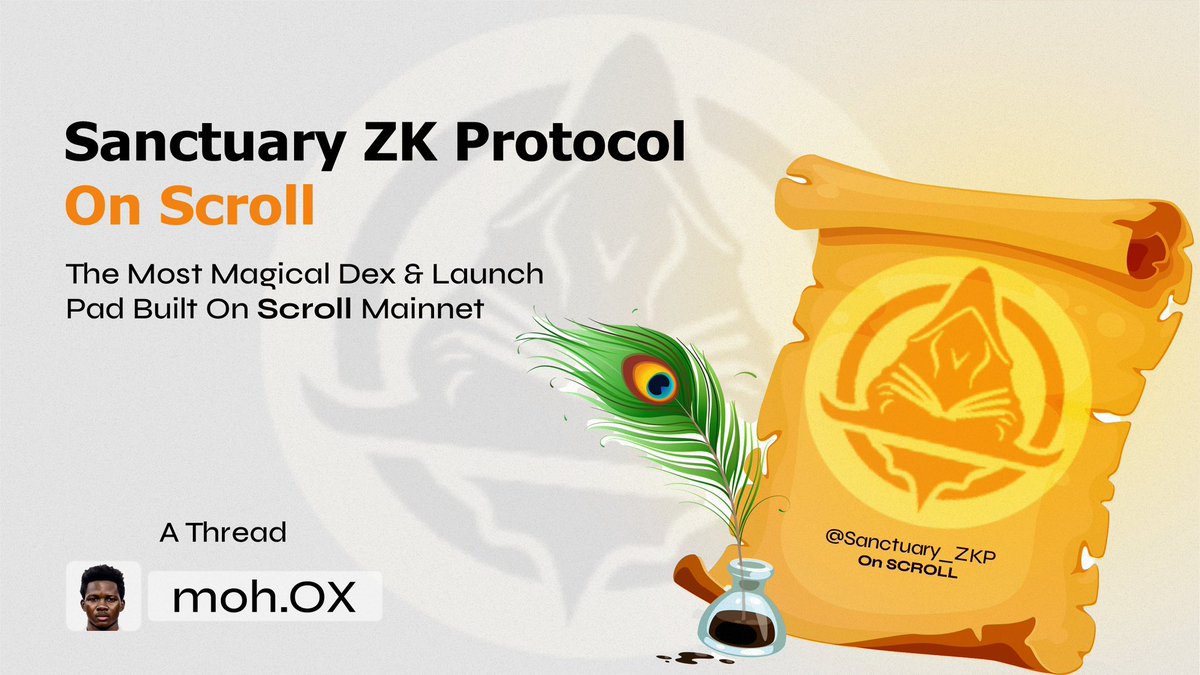 Triple rewards await you at <a href="/Sanctuary_ZKP/">Sanctuary</a>.

Gm Wizards! 🧙‍♂️ Let's embark on a mysterious journey into the latest L2-Zk Rollup solution, exploring the enchantingly efficient and dependable Decentralized Exchange &amp; Launchpad built on #Scroll Ecosystem.

A Thread📜 
{Make sure to