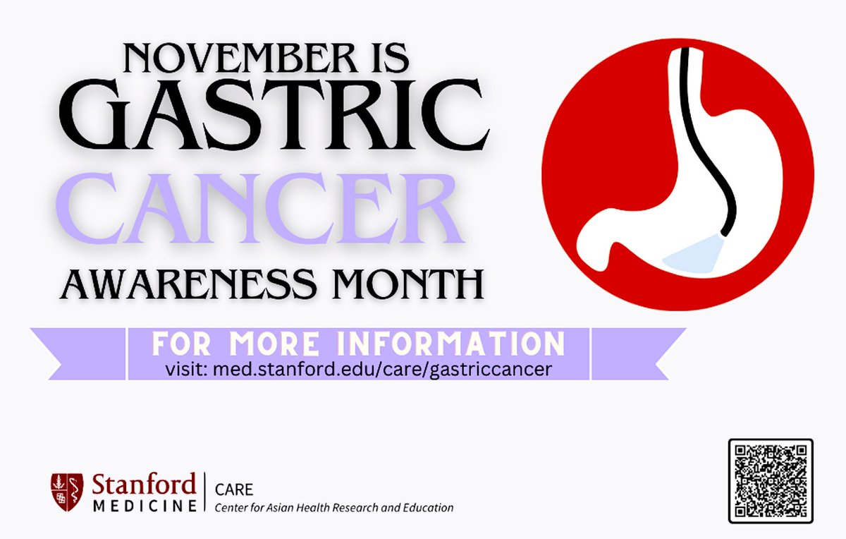 November is #GastricCancer Awareness Month! Did you know that gastric cancer is the 3rd leading cause of cancer-related deaths globally? It is preventable and affects AANHPI communities at high rates. For more information visit med.stanford.edu/care/gastricca… #StomachCancer #AANHPI