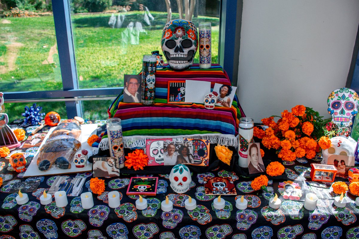 Today, we remember our loved ones at Dia de los Muertos on the Main Campus. Stop by the Student Union to leave a message from now until 2pm, and join us starting at 5pm at the H-E-B Ballrooms for the Dia de los Muertos Festival. 🧡 💙 

#UTSA | @UTSA_MSCEJ