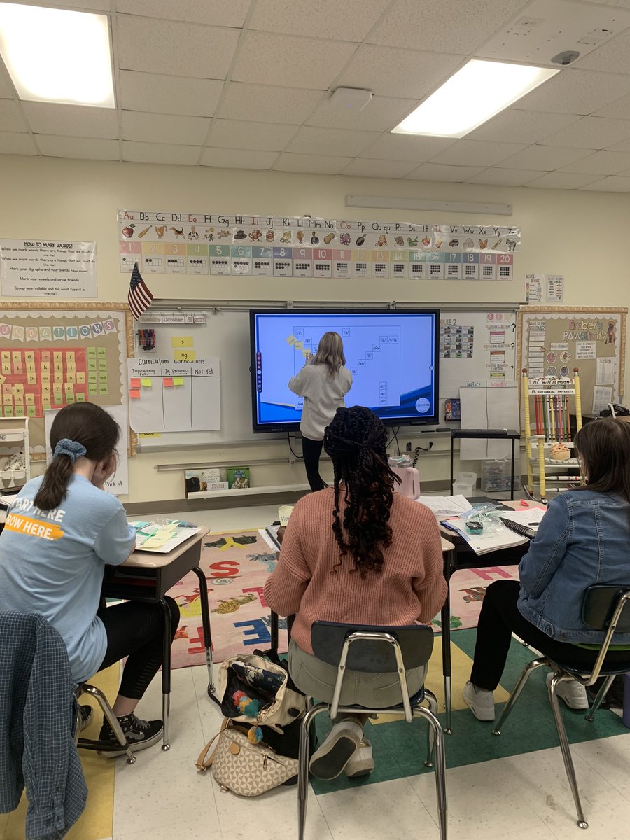 Look at our first LETRS Unit 2 PLC! Sorting sounds using the vowel valley! Love the hands on opportunities <a href="/araines_/">Andrea Raines</a> and Adriana Sligh  are providing for teachers to make the learning make sense! <a href="/NCDPI_OEL/">NCDPI Office of Early Learning</a>