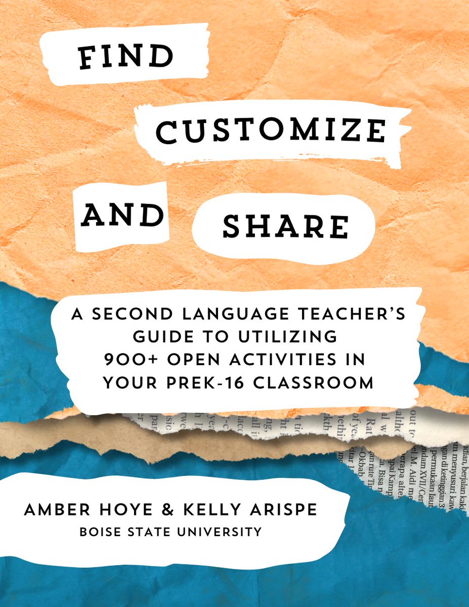 📙New #OER Book Alert! 
Learn how to adopt and adapt 900+ open & customizable second language activities for grades PreK-16 in this interactive guide created by Amber Hoye and Kelly Arispe. 

boisestate.pressbooks.pub/pathwaysguide/

#OpenEd #Langchat #Languageteaching #Pressbook