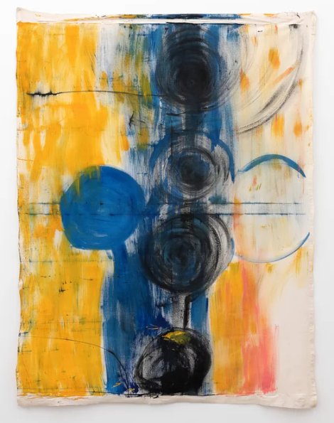 Eli_CottierFab's tweet image. #ContemporaryPainters_Swiss  #VivianSUTER (b.1949), mixed media on canvas, 240x180cm, showing at #SwissInstitute #NYC, till #11Nov2023.