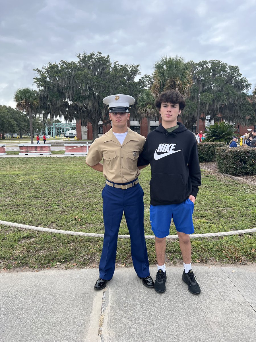 footballpsouth's tweet photo. We are very proud of former Panther football player Anthony Merlino (2023) who graduated from Marine Boot Camp at Parris Island this past weekend. https://t.co/t4nTpqTyVK