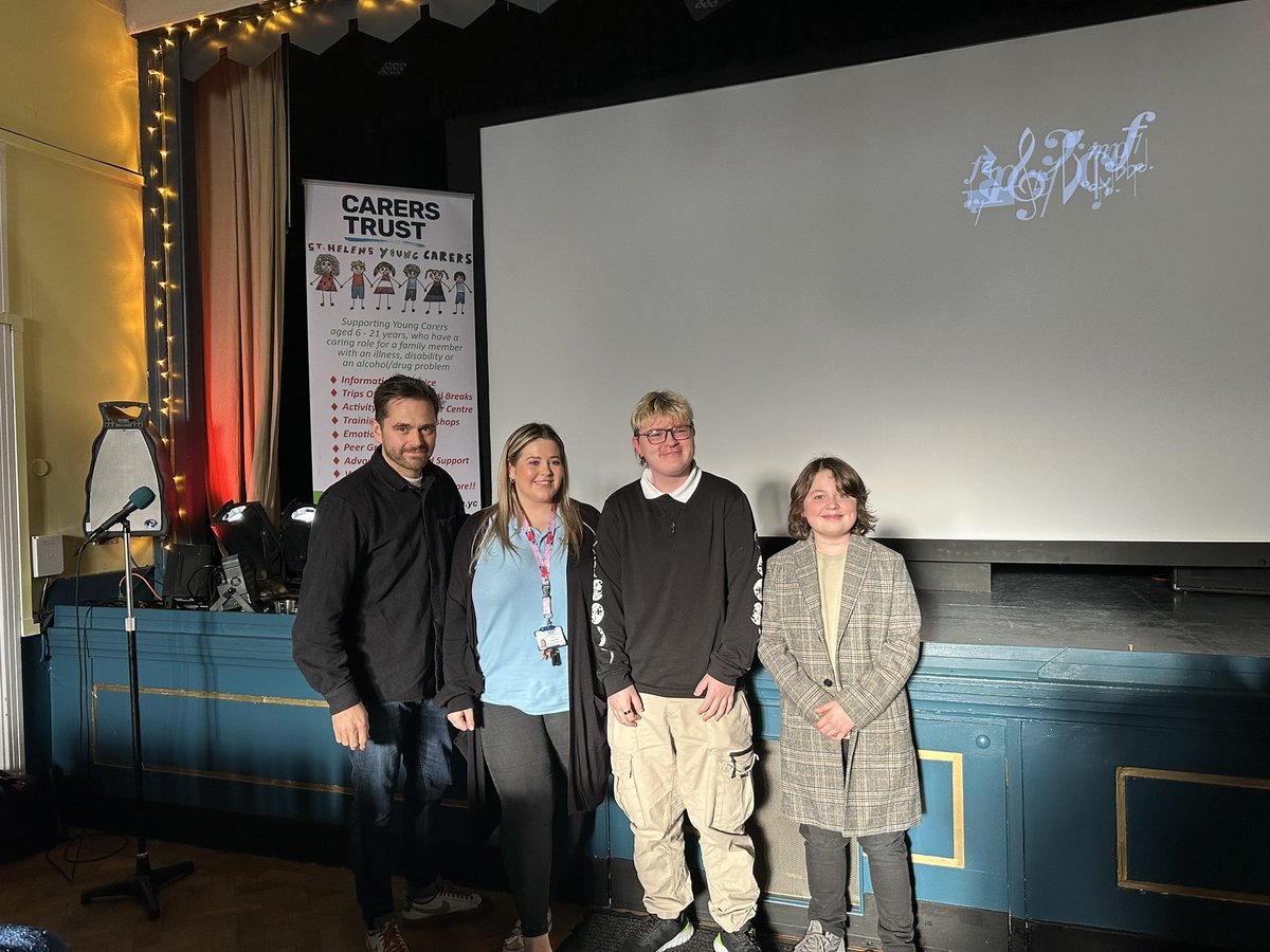 Sally Yeoman MBE (@yeomansally) on Twitter photo A real privilege to be at <a href="/LucemHouse/">Lucem House Community Cinema Plus+</a> for the launch of <a href="/StHelYoungCarer/">StHelensYoungCarers</a> film “Hidden” and documentary shining a light on young carers in St Helens. Absolutely fantastic film and first class performance by @JudeRiordan 👌🏻 A real privilege to be at <a href="/LucemHouse/">Lucem House Community Cinema Plus+</a> for the launch of <a href="/StHelYoungCarer/">StHelensYoungCarers</a> film “Hidden” and documentary shining a light on young carers in St Helens. Absolutely fantastic film and first class performance by @JudeRiordan 👌🏻
