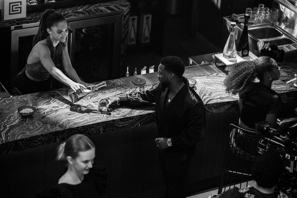 Serving up hard work. 🥃