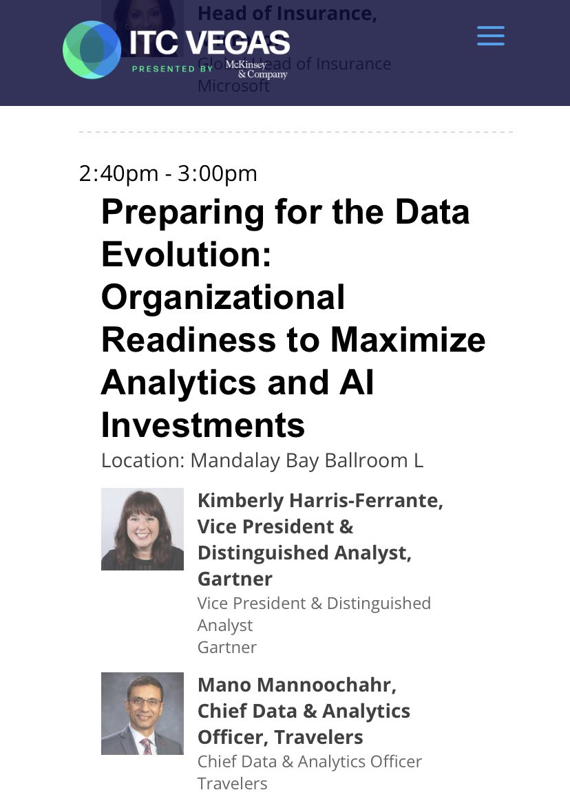 Come see me at 240 to talk #DataAnalytics with <a href="/Travelers/">Travelers</a> #ITC