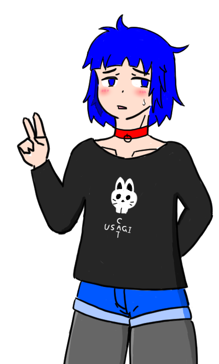 変な服着せられる司くんとその写真についての不毛な議論(二枚目はトレス