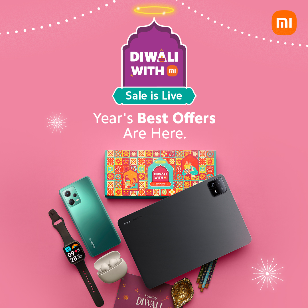 XiaomiIndia's tweet image. The party isn&apos;t over yet! 🎉 
Our #DiwaliWithMi Sale is LIVE!

So, keep the celebrations going and seize incredible discounts on your favorite #Xiaomi products. 

Hurry, don&apos;t miss out: bit.ly/DiwaliWithMi20…

#TechSeSmartDilSeSmart