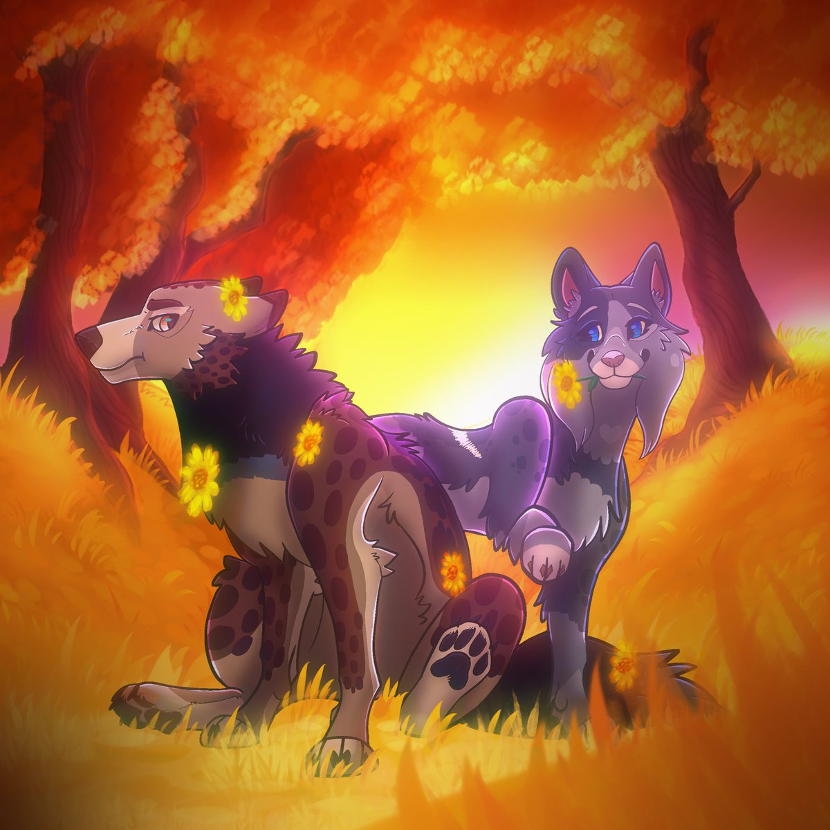 Bryar and Syana. Two rp chars 💛he is not amused lol