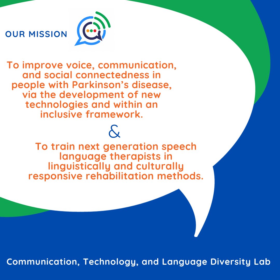 What motivates our work at the CTLD Lab! 🗣️ #parkinsonsdisease #socialconnectedness #research #culturalresponsiveness #speechlanguagepathology #technology