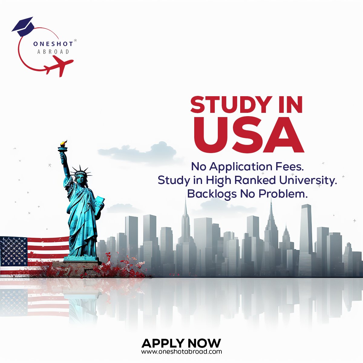 Unlimited Benefits! Immense Academia!

Study in USA!

Admissions Open for 2023-24

Enroll Now @OneShotAbroad
 #studyinuk #studyinusa #studyabroad #expertcounsellor #expertcounselling #studyabroadconsultants #education #usastudy #usa #educationloan #ielts #pte #academia