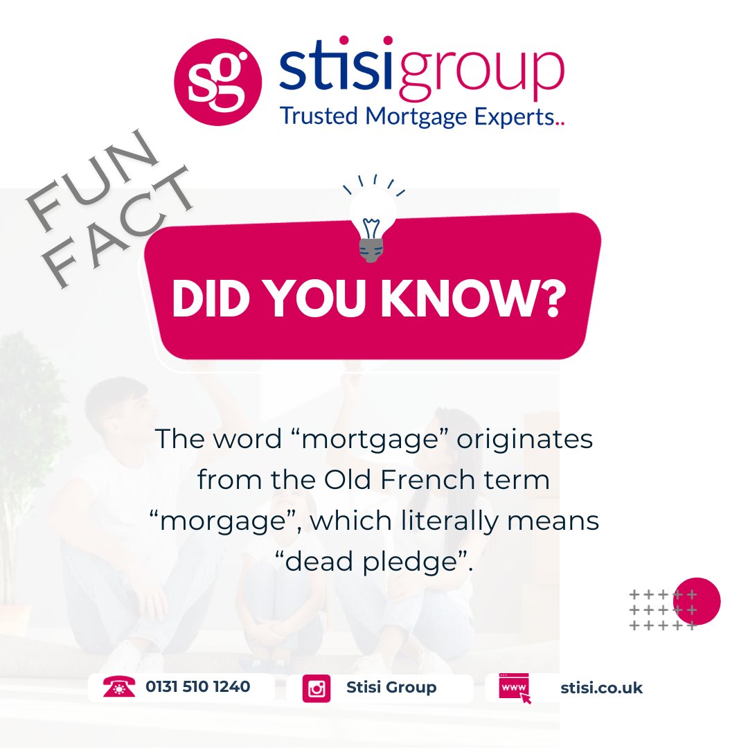 The word “mortgage” 🏠💸 originates from the Old French term “morgage”, which literally means “dead pledge” 💀🤝. 
This term is derived from “mort”, meaning “dead” ☠️, and “gage”, meaning “pledge” 🤝✍️.