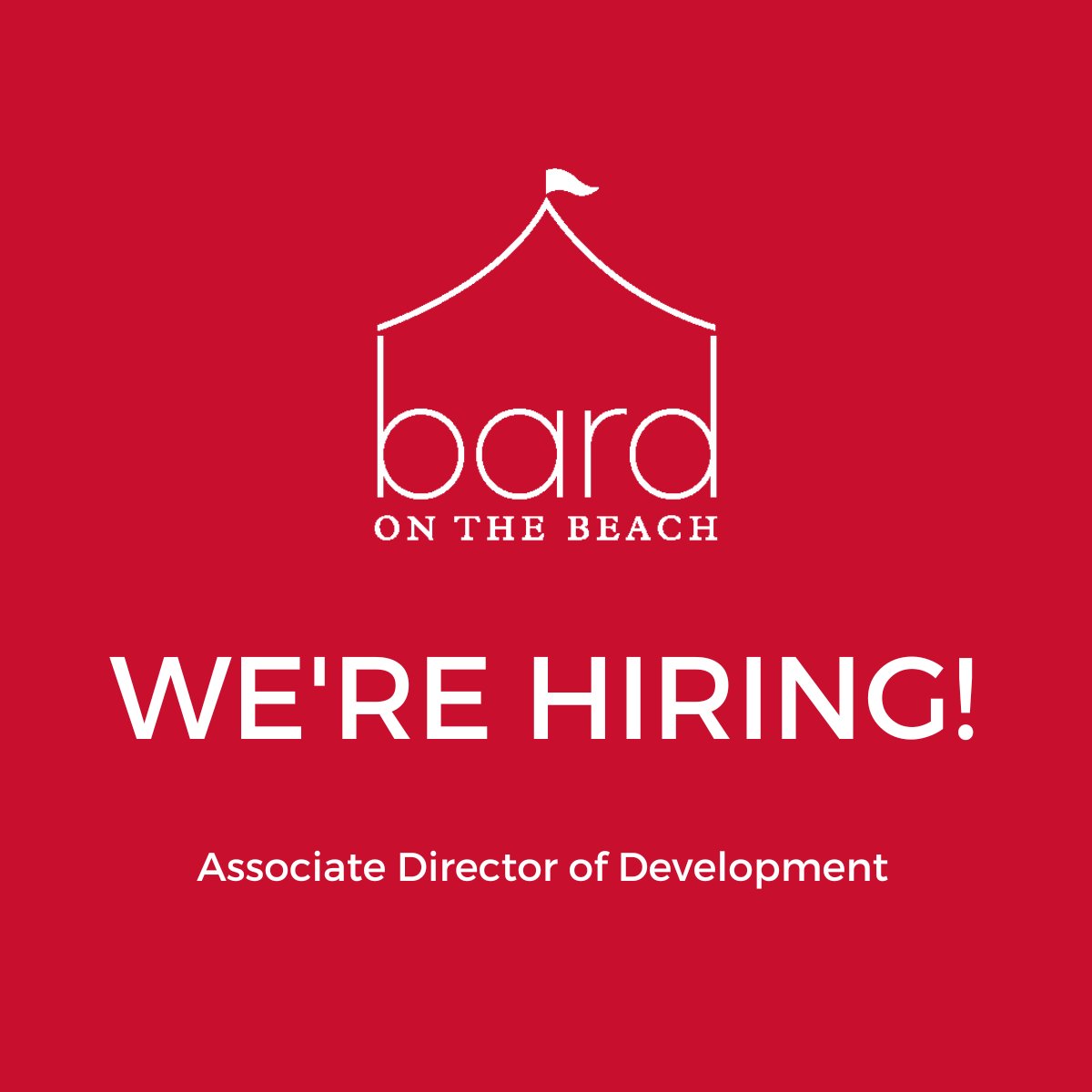 We are looking for an experienced growth-oriented individual to be involved in our corporate and foundation partnerships at Bard on the Beach.

Read more about this opportunity at the job posting on our website: bardonthebeach.org/employment-pos…

#yvrarts #yvrjobs