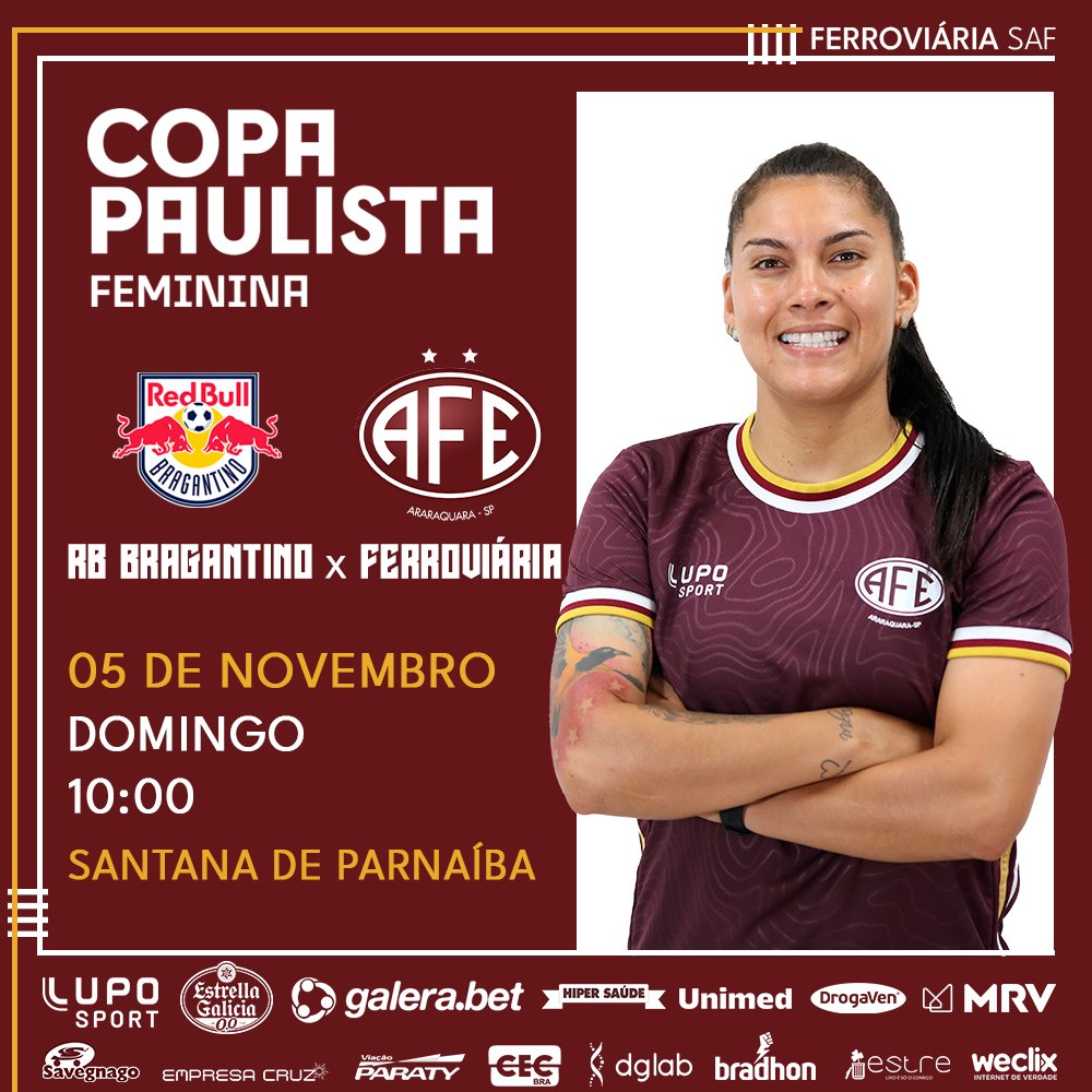 Ingressos para a final da Copa Paulista Feminina entre Ferroviária e Red  Bull Bragantino já estão disponíveis – AFE