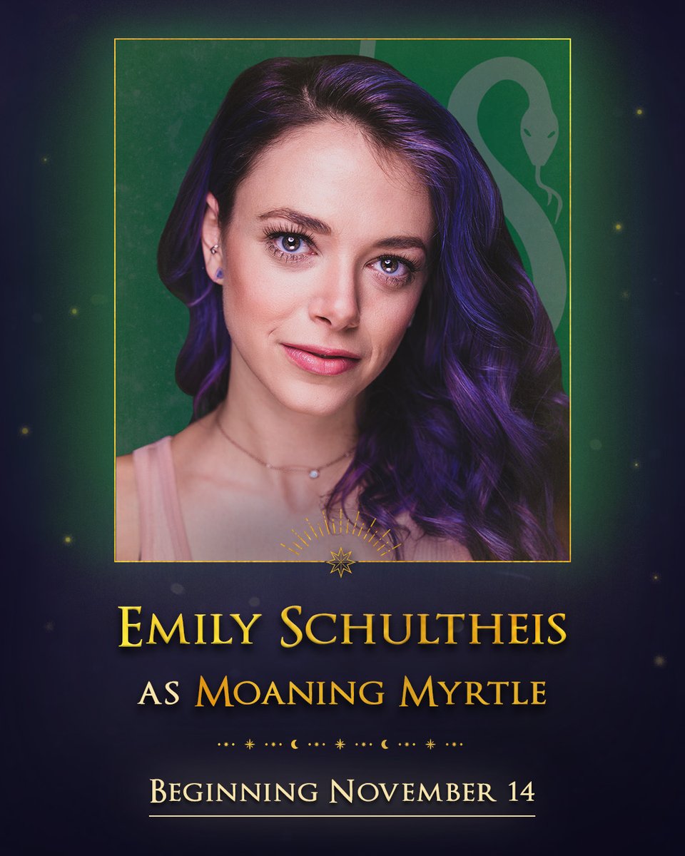 No need for the Moaning! Meet Emily Schultheis, joining #CursedChildNYC as Moaning Myrtle on November 14th.