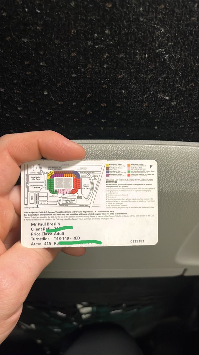 Ticket found at the game last week anyone know who it is. Was handed to one of our members today <a href="/SparesCeltic/">Celtic Spares</a> <a href="/CelticSlo/">Celtic SLO</a>
