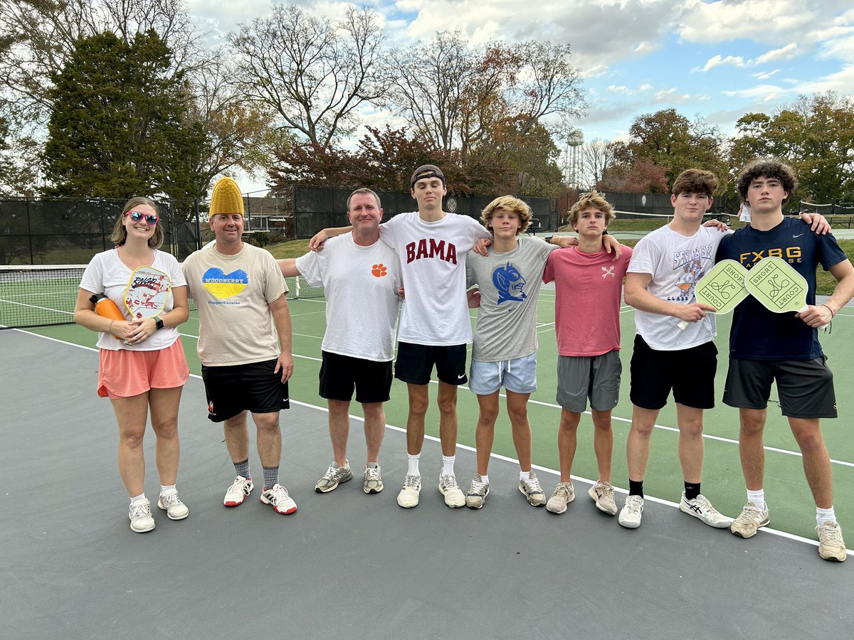 Pickleball Goes Pink for Breast Cancer Research Donation 

Mr. Eric Hicks of the science department and head tennis coach coordinated the event which brought out twenty- two teams who competed on the courts and for best-dressed.