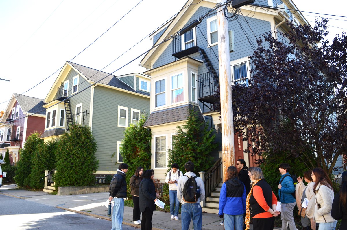 HousingNetwrkRI's tweet image. Exploring #TransitOrientedDevelopment near the new Pawtucket/Central Falls train station alongside @PCF_Development @hwri and @SwearerCenter