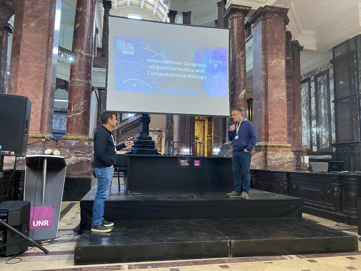 Today, Dr. Gustavo Parisi (@gusparisi) participated as the Keynote speaker at The International Bioinformatics Congress organized by the @a2b2c #SoIBio #RiaBio in Rosario, Argentina. We thank the organizing committee for the invitation!