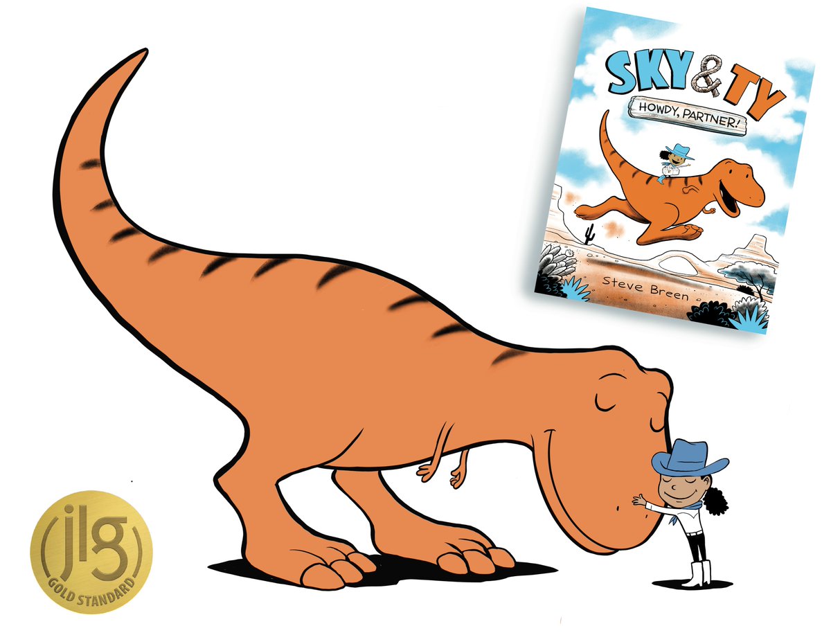 My graphic novel for kids, Sky & Ty (Spring 2024) is a Junior Library Guild Gold Standard selection! @PixelandInkBks