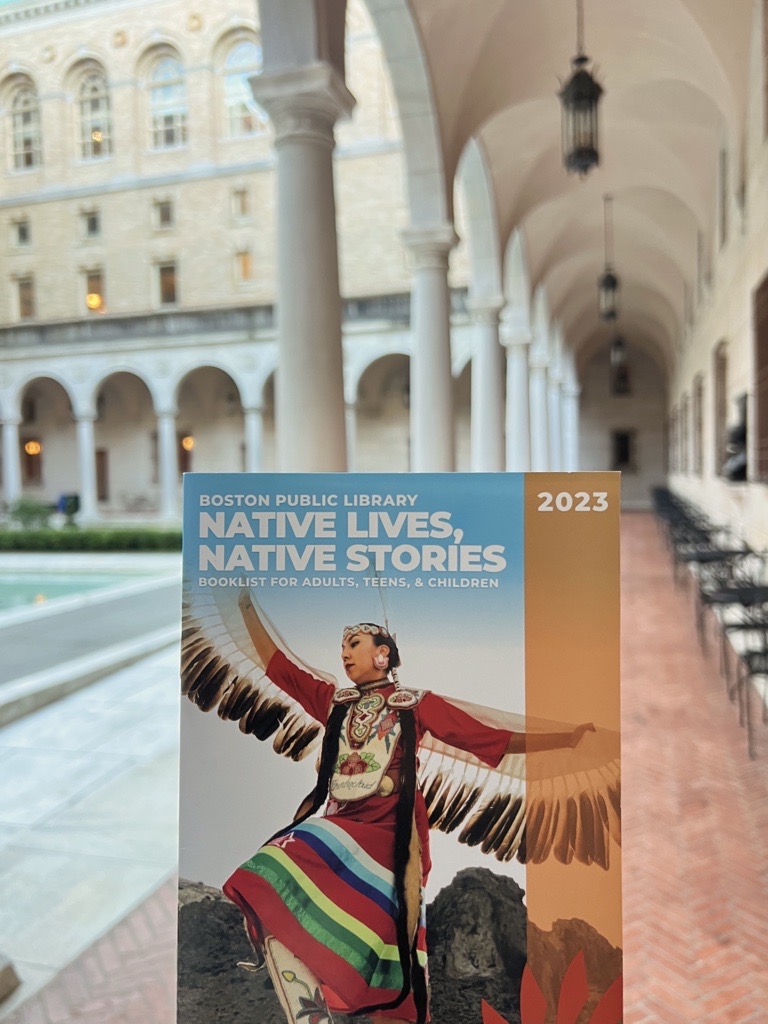 BPLBoston's tweet photo. The BPL is proud to present our Native Lives, Native Stories #BPLBooklist! Native Lives, Native Stories is a list of books published in the previous year for children, teens, and adults concerning the experiences of the Native and Indigenous communities throughout North America. https://t.co/yqiZcbE6JI