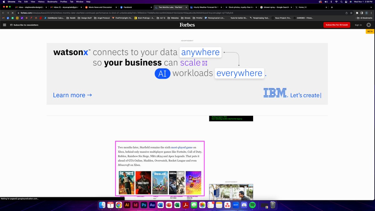 SAllenDesign's tweet image. I just tried to read a @Forbes article when they hit me with the "DISABLE AD BLOCKER" persistent. So I disabled. And immediately regretted it. The article real estate is presented in pink. And you wonder why traffic to your site is on the decline. PS. Fuck @PaulTassi