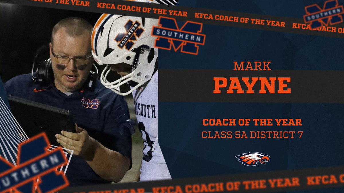 Congratulations to Coach Mark Payne on being selected as the Coach of the Year in the 2023 Class 5A District 7!