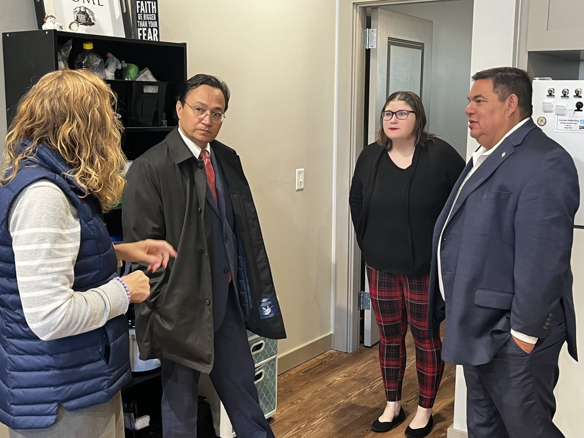A great visit this morning to <a href="/ANewLeafInc/">A New Leaf, Inc</a>’s new residential facility with <a href="/CherokeeNation/">Cherokee Nation</a> Councilor Joe Deere. A New Leaf sets such a high standard for dignified and empowering support for those with developmental disabilities. So glad we can help on its great mission. #Gadugi