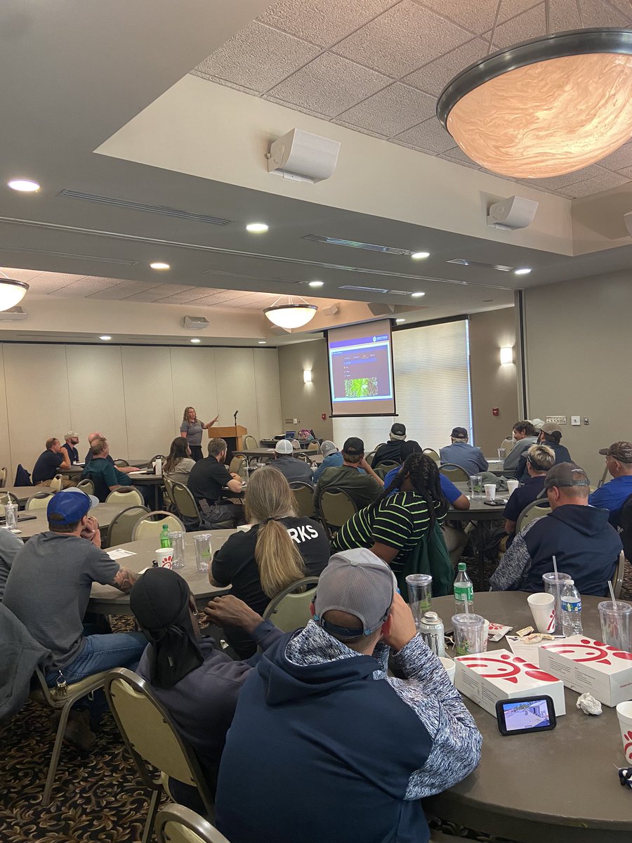 SCRPA's tweet image. What a great day at our biannual Park Maintenance Institute.   The session were very informative .4 CEU’s and 2 pesticide credits were issued toCongrats Jesse well deserved! 1/2