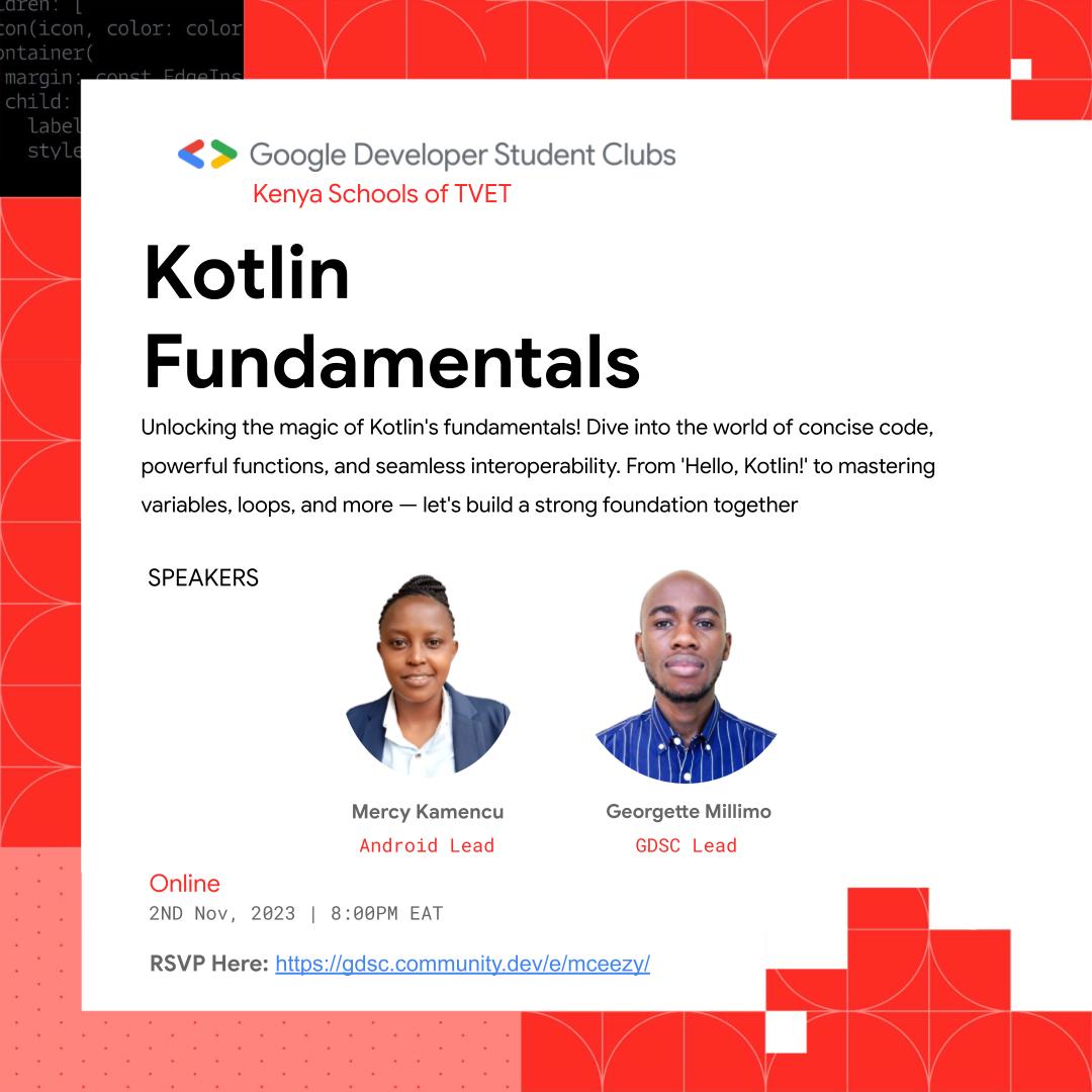 GDSC_KSTVET's tweet photo. The Compose camp continues, This Thursday 2d Nov
RSVP Here: https://t.co/mXf0TCRSTS
#Google #GDSCKSTVET #developersstudentsclubs #ssastudentsummit https://t.co/7rZ23FxZfm