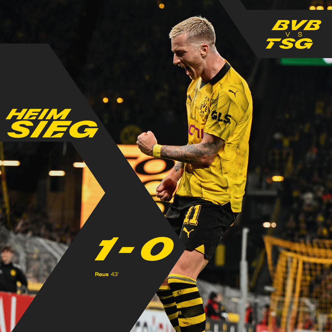 BVB's tweet photo. 90' Eine Runde weiter! Yes!

#BVBTSG 1:0 https://t.co/Z4zmOojJ5S