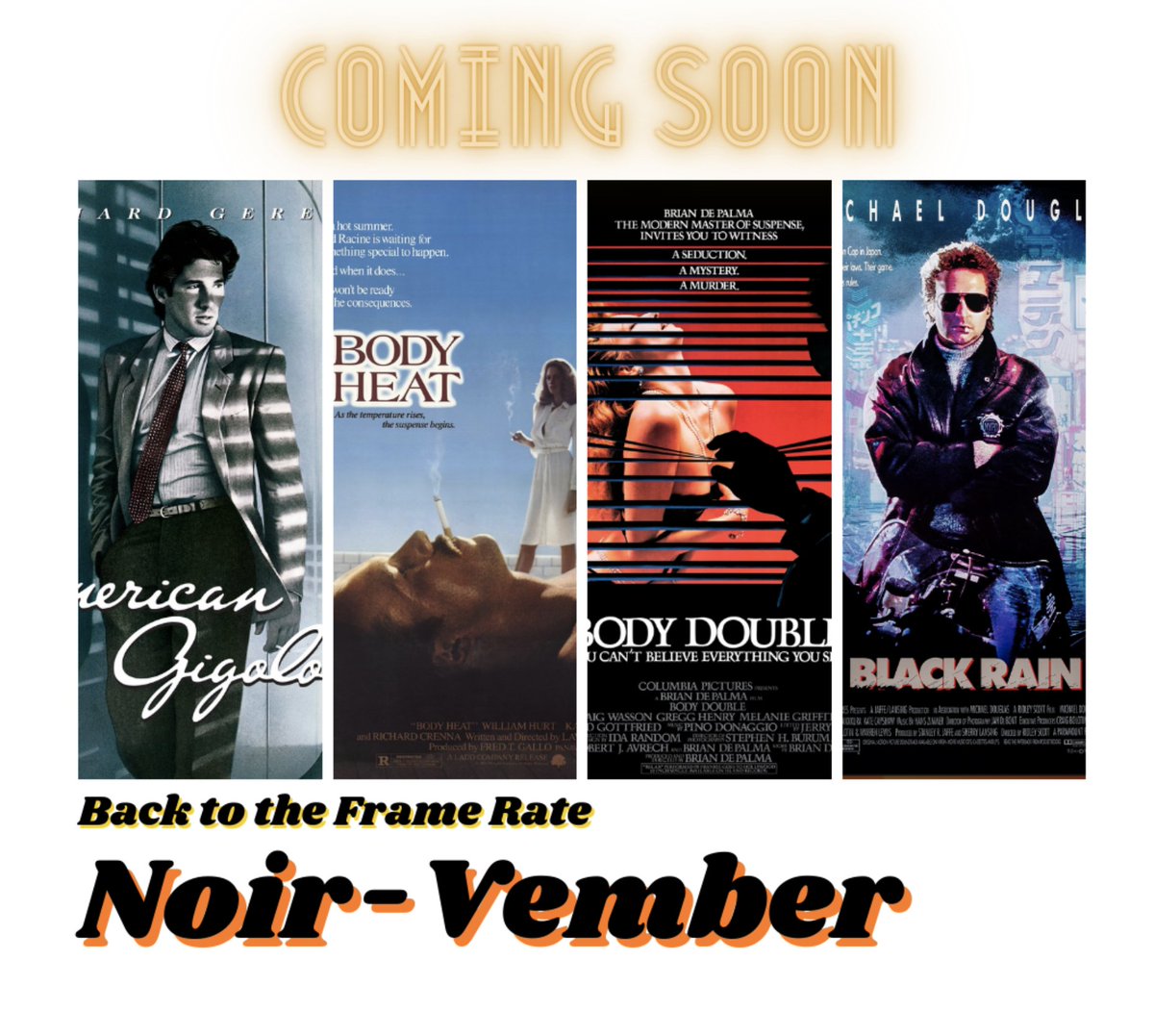 This month, we're diving into the world of 80s Neo Noir. Join us as we discuss films from legends like #PaulSchrader, #BrianDePalma, #LawrenceKasdan, and #RidleyScott. From gritty crime dramas to psychological thrillers, these films are sure to keep you on the edge of your seat.