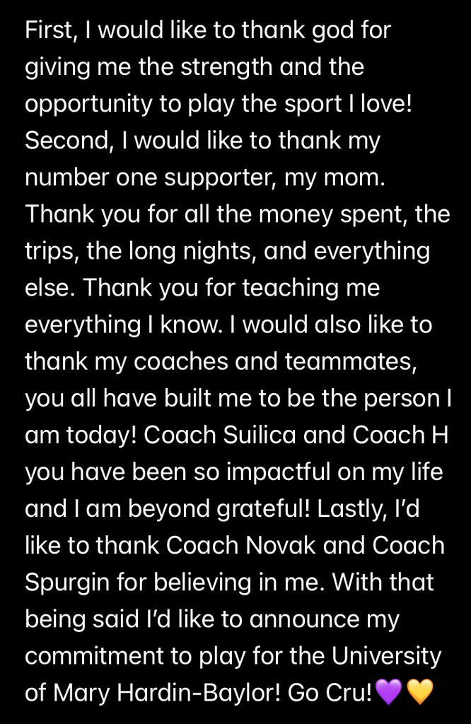abby:) (@abby24526) on Twitter photo 100% Committed!!
<a href="/RGC_LadyCougars/">Lady Cougars Basketball</a> <a href="/SAInfinity1/">SAInfinity (John Perez)</a> @LevingsSarah <a href="/cruwomenshoops/">UMHB Women's Basketball🏀</a> <a href="/abbyspurgin/">abby spurgin</a>
Go Cruuuuu💜💛 100% Committed!!
<a href="/RGC_LadyCougars/">Lady Cougars Basketball</a> <a href="/SAInfinity1/">SAInfinity (John Perez)</a> @LevingsSarah <a href="/cruwomenshoops/">UMHB Women's Basketball🏀</a> <a href="/abbyspurgin/">abby spurgin</a>
Go Cruuuuu💜💛