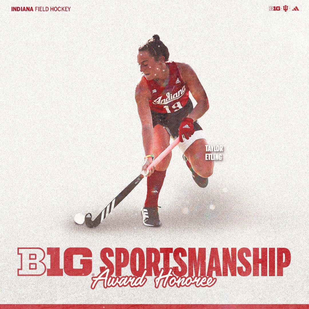 Setting the standard. 

Congrats to Taylor on being named a Big Ten Sportsmanship Award honoree!