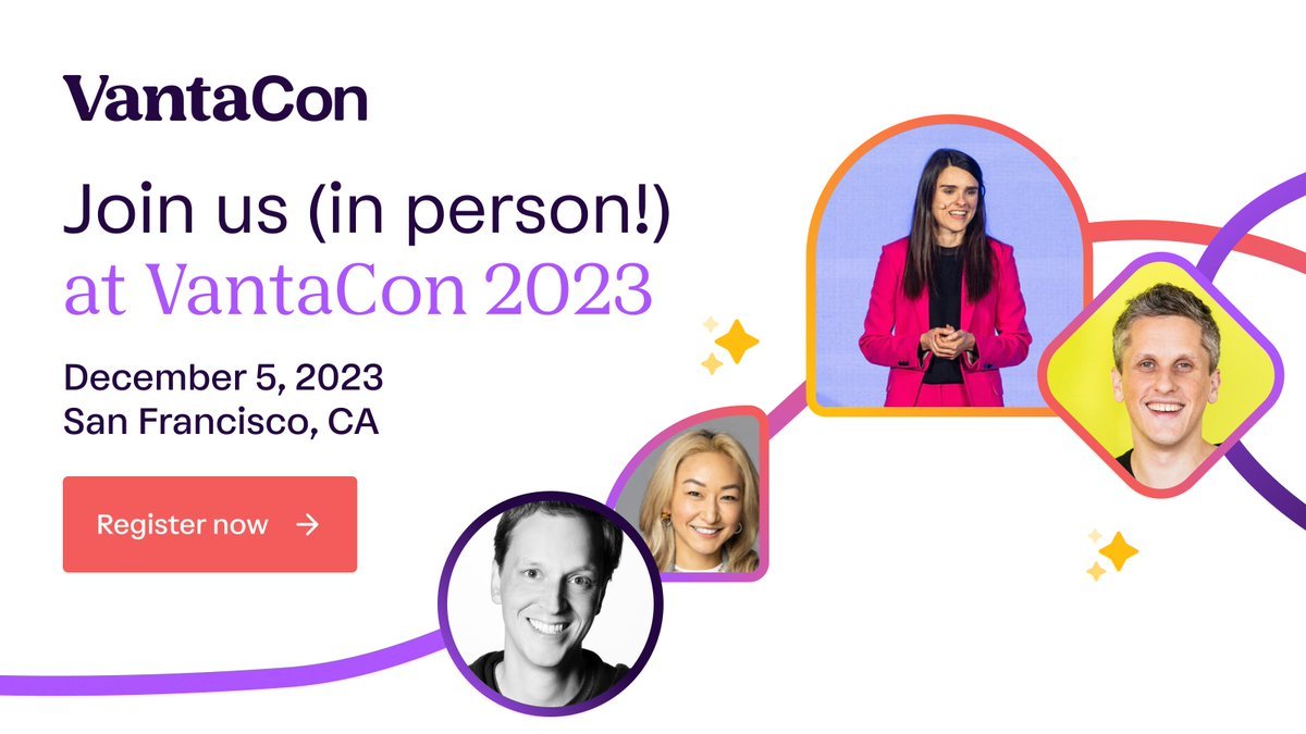 If you want a fun day in December and find the security and compliance of SantaCon underwhelming, pls join us at VantaCon instead!

Learn how AI security/privacy/compliance stuff actually works from impressive people like <a href="/christinacaci/">Christina Cacioppo</a> <a href="/levie/">Aaron Levie</a> <a href="/saranormous/">sarah guo</a> <a href="/natfriedman/">Nat Friedman</a> <a href="/hwchase17/">Harrison Chase</a>