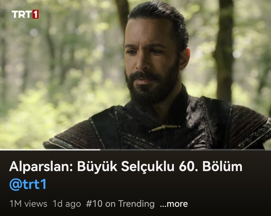 BAAFC87's tweet image. #Alparslan ep. 60 still trending on youtube #10 💥🖤

#BarışArduç
#AlparslanBüyükSelçuklu