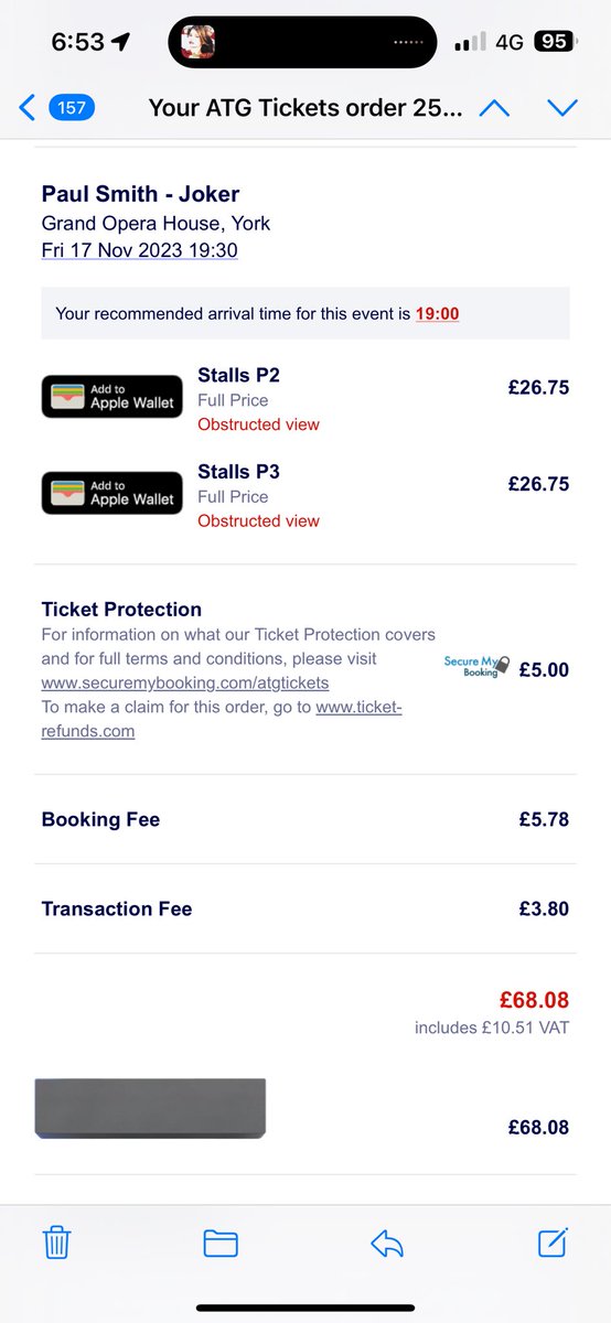 s_flynn18's tweet photo. Two tickets for Paul smith, face value or nearest offer! York Grand Opera stalls p2 and p3. https://t.co/Q2Yu1lj1rH