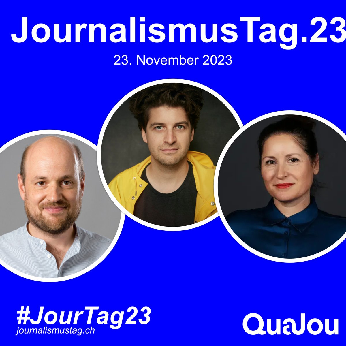 Schöne neue Bilderwelt: Was hat KI-generiertes Material noch mit Journalismus zu tun? Wir diskutieren am #JourTag23 mit @RuediWidmer (Illustrator, Cartoonist), @karpi (Autor, Komiker) und Bildredaktorin @ltruffer (@NZZaS). Jetzt anmelden: journalismustag.ch