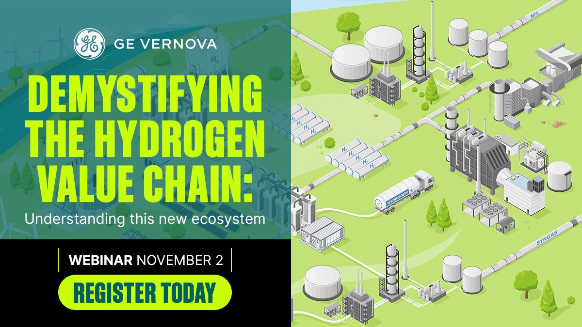 We all have #NetZero goals on our minds. That's where #hydrogen comes into play. Don't miss our expert #webinar “Demystifying the Hydrogen Value Chain: Understanding this New Ecosystem” bit.ly/3FsDCcX

#FutureOfEnergy #Decarbonization #HydrogenValueChain #HydrogenWebinar