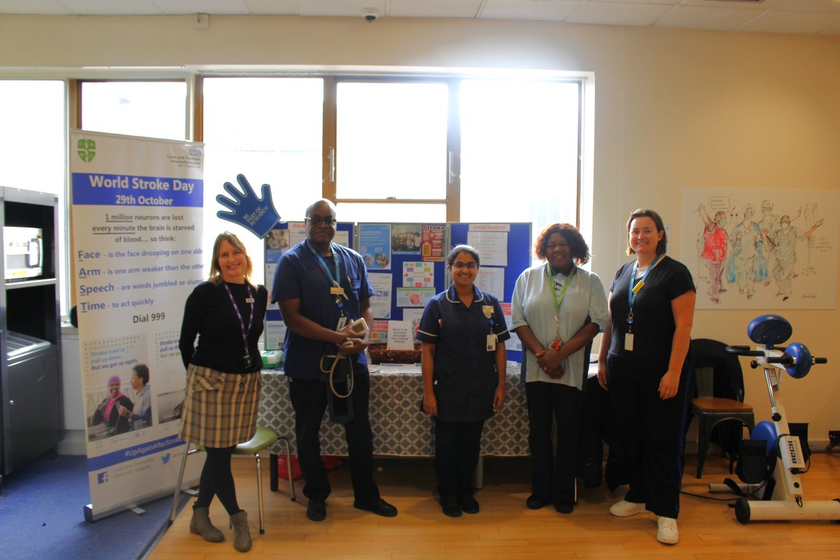 LandDHospital's tweet image. This week our teams on both sites held information stalls and activities for #WorldStrokeDay, helping people learn more about stroke nhs.uk/conditions/str… #UpAgainAfterStroke