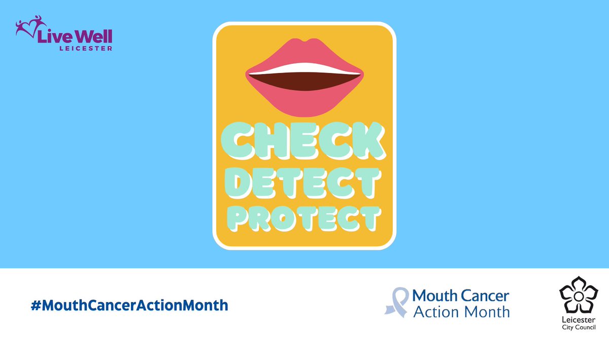 Did you know that Leicester has one of the highest rates of mouth cancer in England? This #MouthCancerActionMonth, we will help build up your awareness of mouth cancer symptoms, risk factors and how to protect yourself!👄 ow.ly/xmey50Q2Lh2