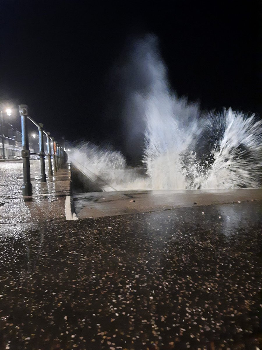 Big #waves down on #Sidmouth seafront. Amazing power of the sea. #viewfrommywalk #storm