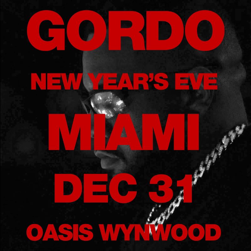 MIAMI! SPEND NYE WITH ME! SIGN UP FOR THE PRESALE: GordoMiamiNYE.com/Presale Tickets go on sale Monday November 6 at 10 AM EST.