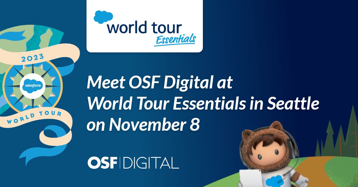 osfdigital's tweet image. Join us at Salesforce World Tour Essentials in Seattle! 🌟 ow.ly/2IQZ50Q3bfk
#SalesforceWorldTour #DataAI #BusinessStrategy #OSFDigital