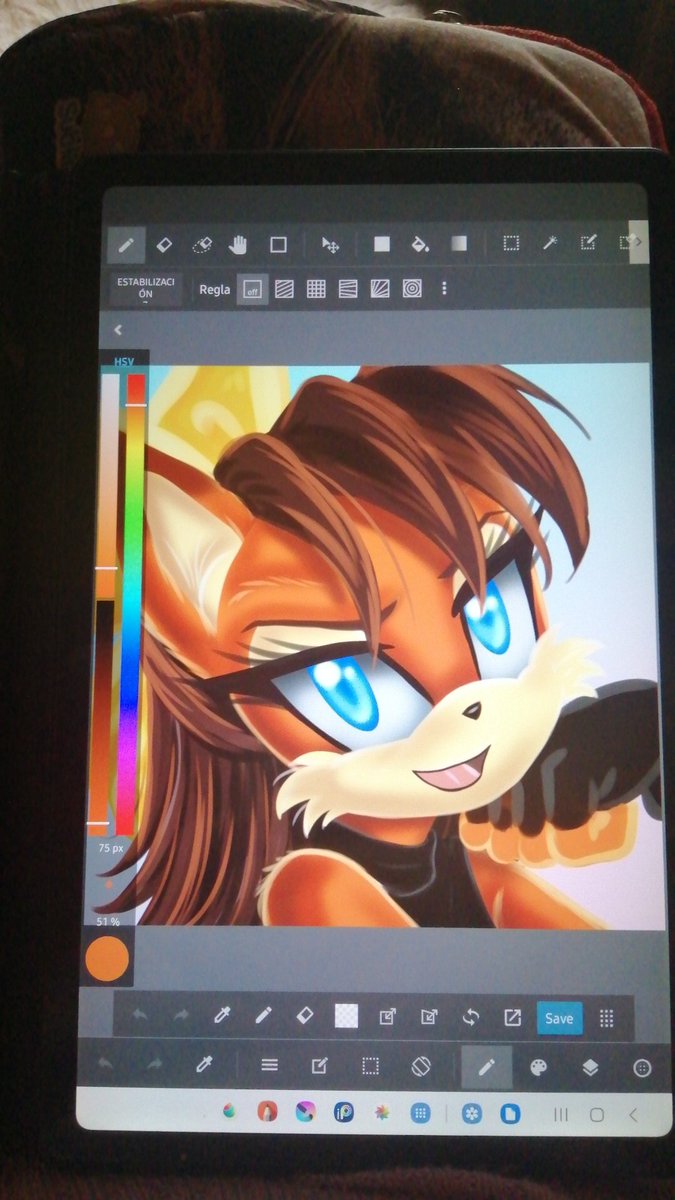I'm making an icon of Fio, and I really like how she is looking!

#sonic #sonicthehedgehog #Fiona #fionafox #fox #comic #fanart #mobian #soniccharacter #furry #anthro #anthroart #cartoon
