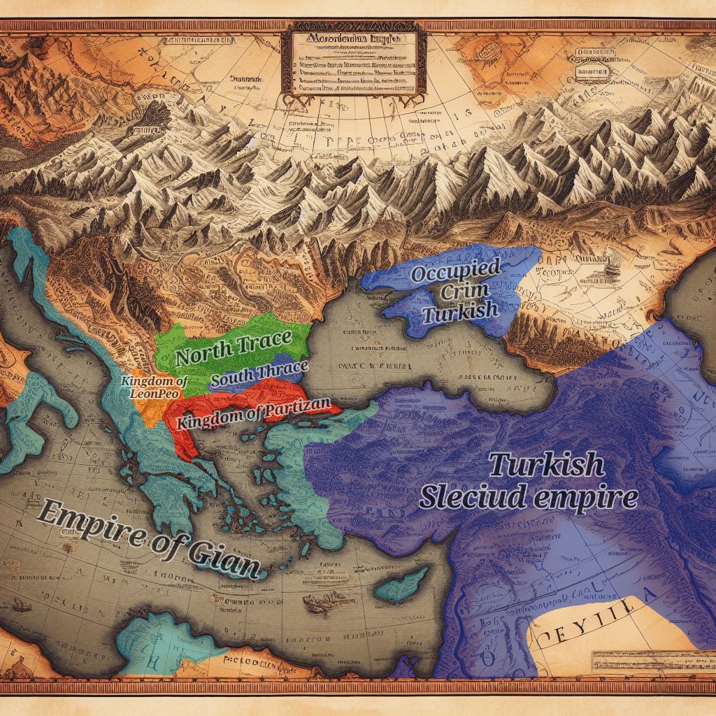 Turkish Seleciud empire time, Turkish try to occupied Balkans empire #mapart #BingAI #history #alternatehistory #alternatefuture #art #digitalart