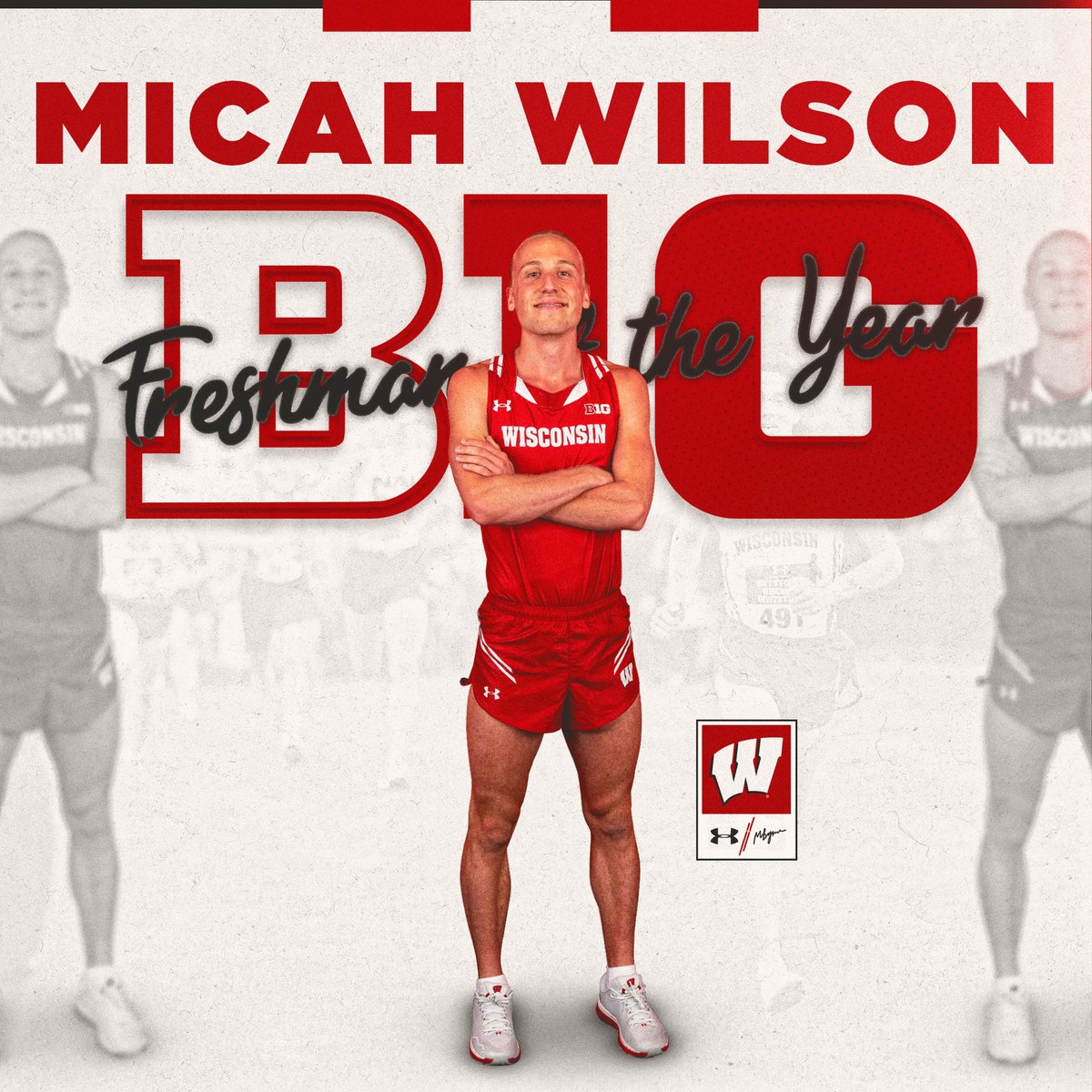 Way to go Micah!

The Badger was named the Big Ten Freshman of the Year after earning a top-10 finish at Big Tens!

#Badgers || #OnWisconsin