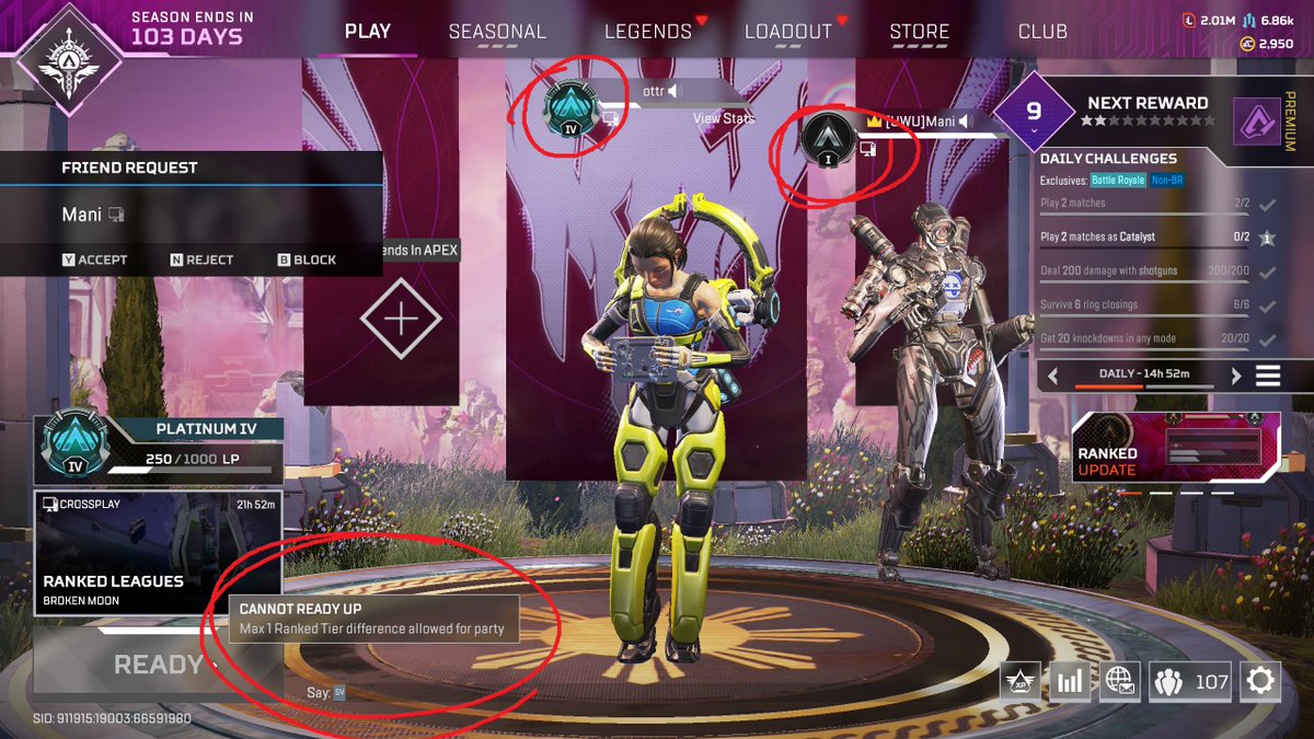 ottrTweets's tweet photo. wtf i thought it was supposed to be no party rank restriction in apex? https://t.co/0iBZuS8ZGg