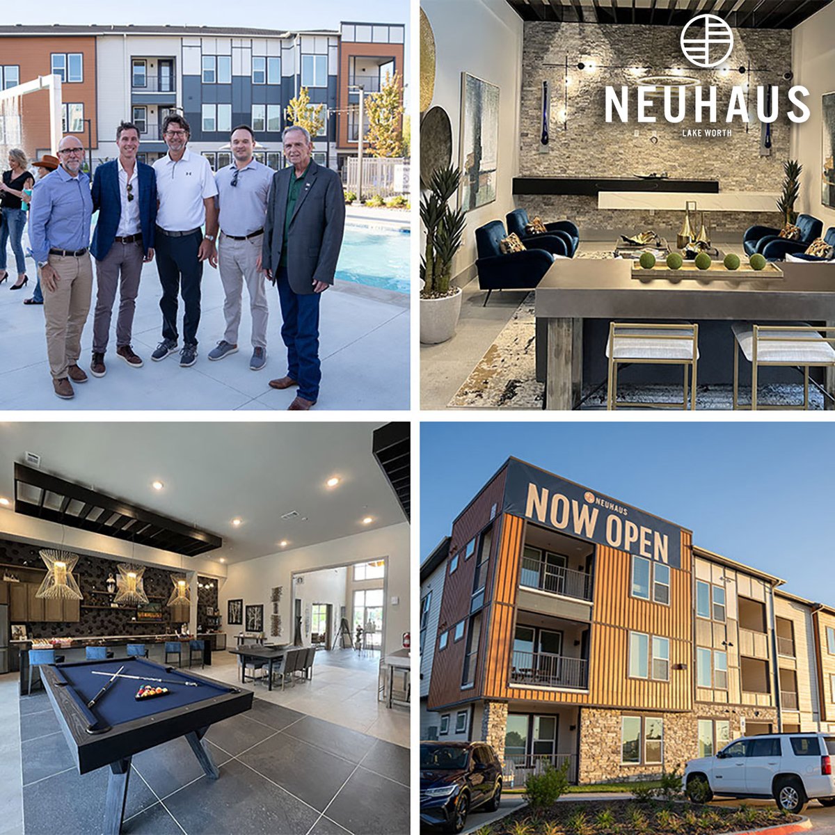 PointOne Holdings and our partners Flournoy Development Group and Flournoy Properties Group had the pleasure of celebrating the Grand Opening of Neuhaus Lake Worth Apartments, our 288-unit multifamily community in Lake Worth, Texas. 
#pointoneholdings