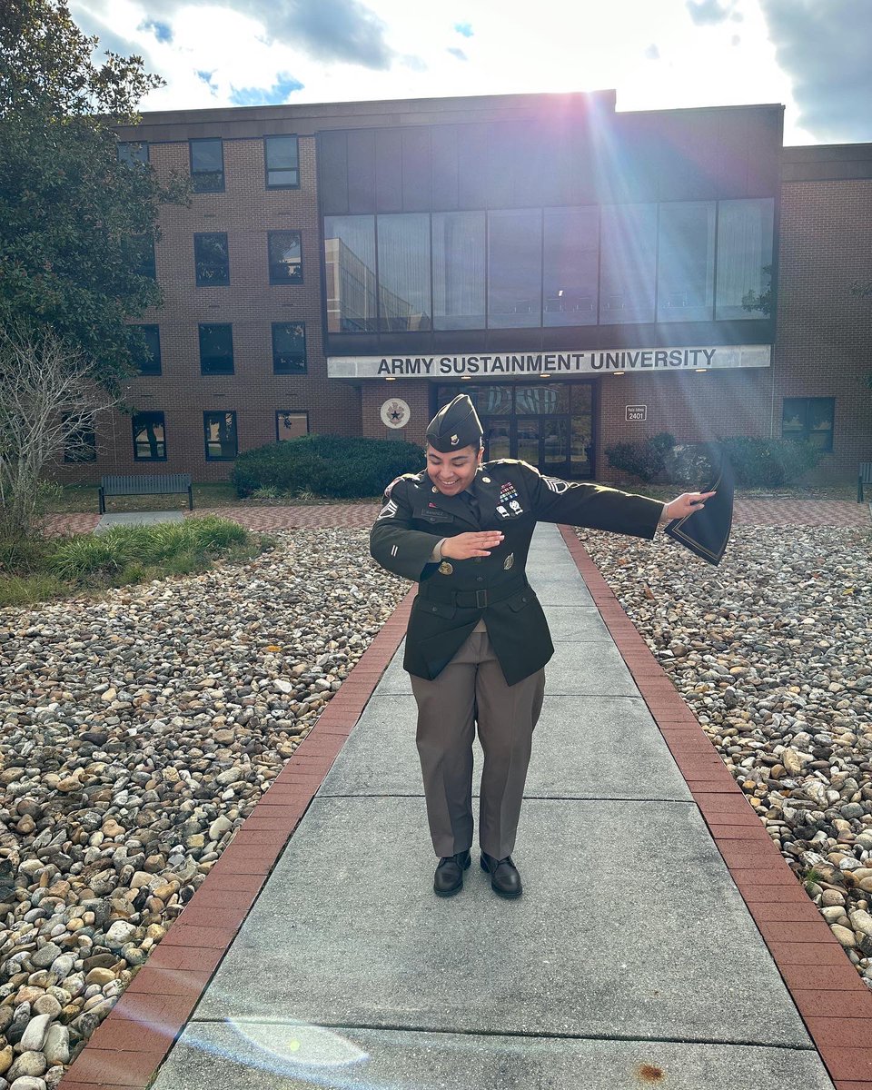 Erickabernie's tweet photo. Distinguished Honor graduate for her Senior Leaders course! Congratulations my love ❤️ Power couple! https://t.co/VEvtuhdNbC